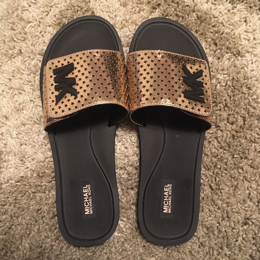 Micheal Kors Rose Gold slides 11M